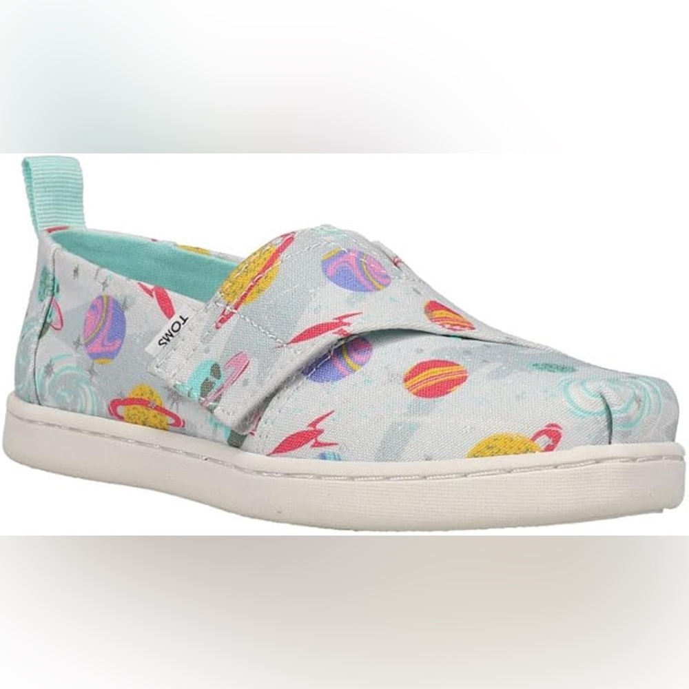 NEW IN BOX TOMS Cloudy Grey Foil Cosmic Galaxy Print Shoes kids toddler